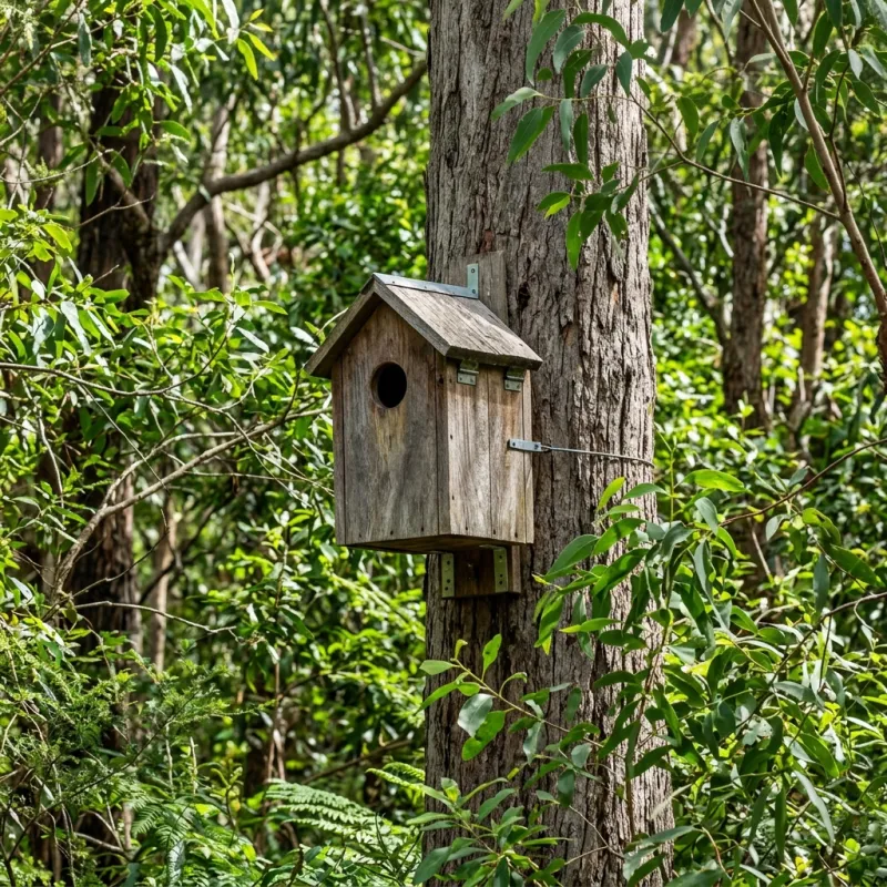 Animal nesting box installed as a humane alternative to a Blairgowrie roof cavity